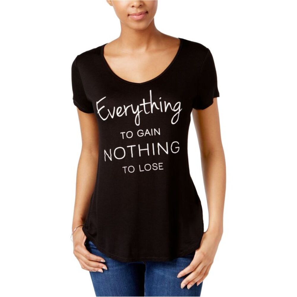 Jamie & Layla Womens Everything To Gain Graphic T-Shirt, NWT